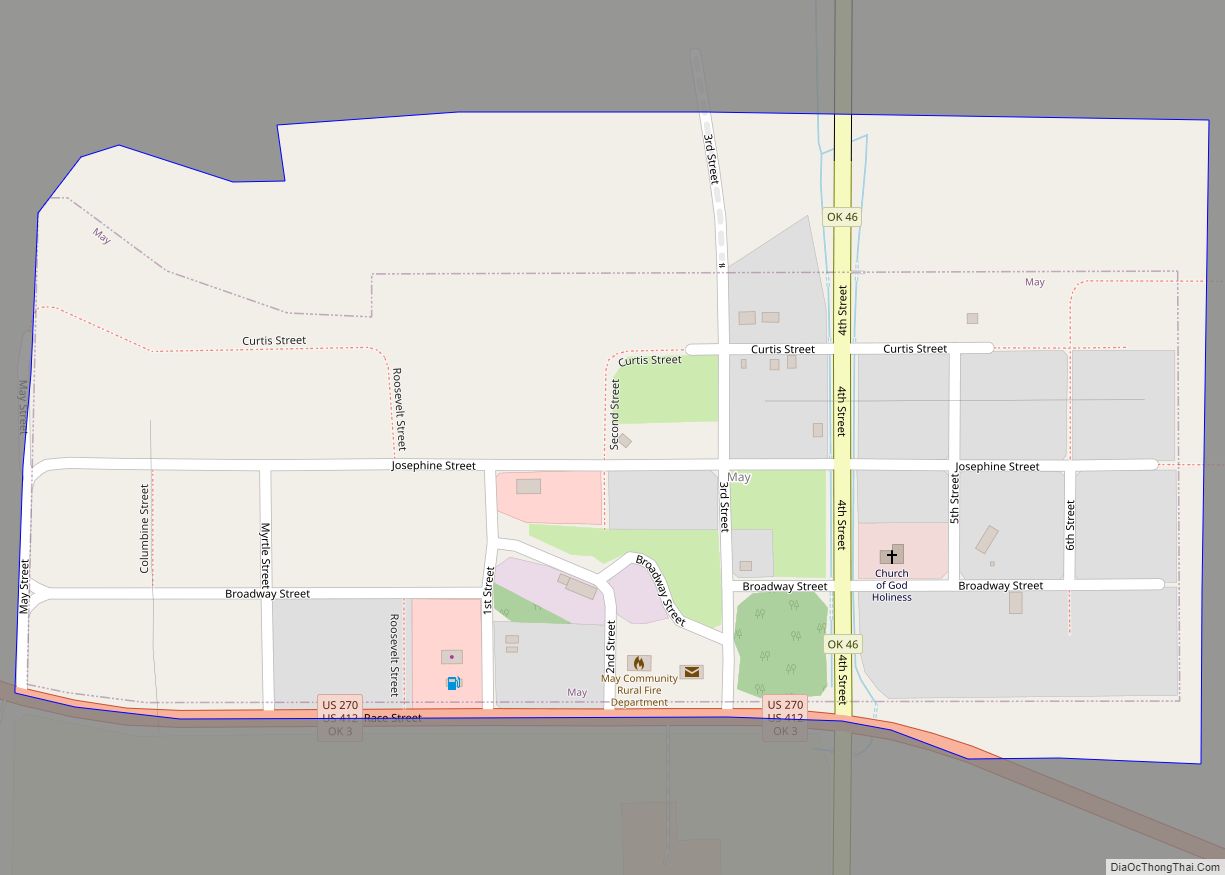 Map of May town