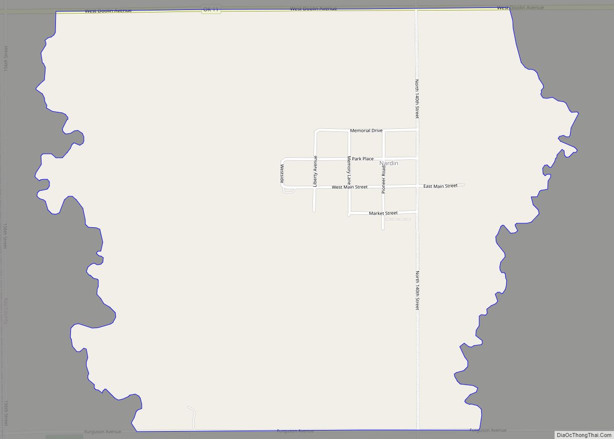 Map of Nardin CDP