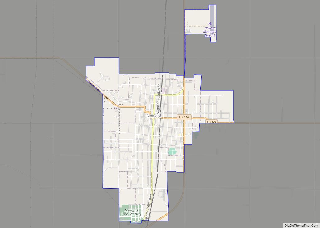 Map of Nowata city