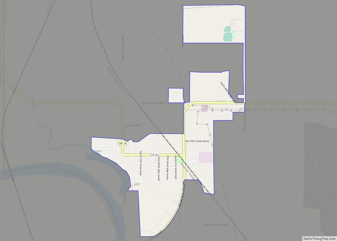 Map of Okay town