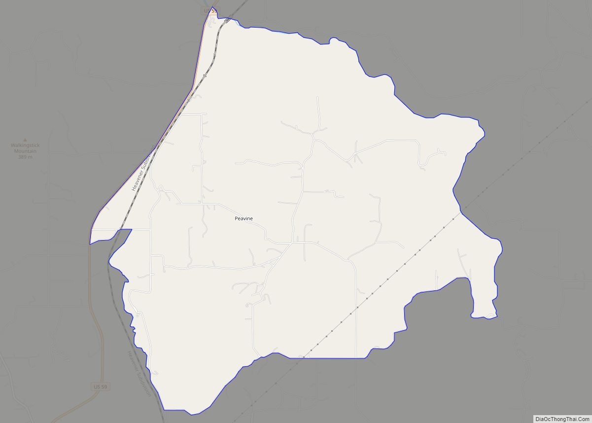 Map of Peavine CDP