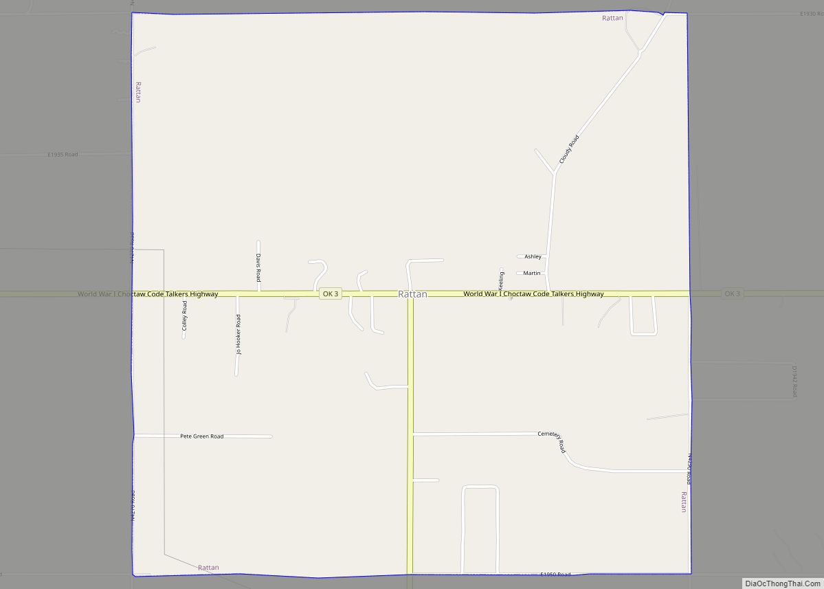 Map of Rattan town