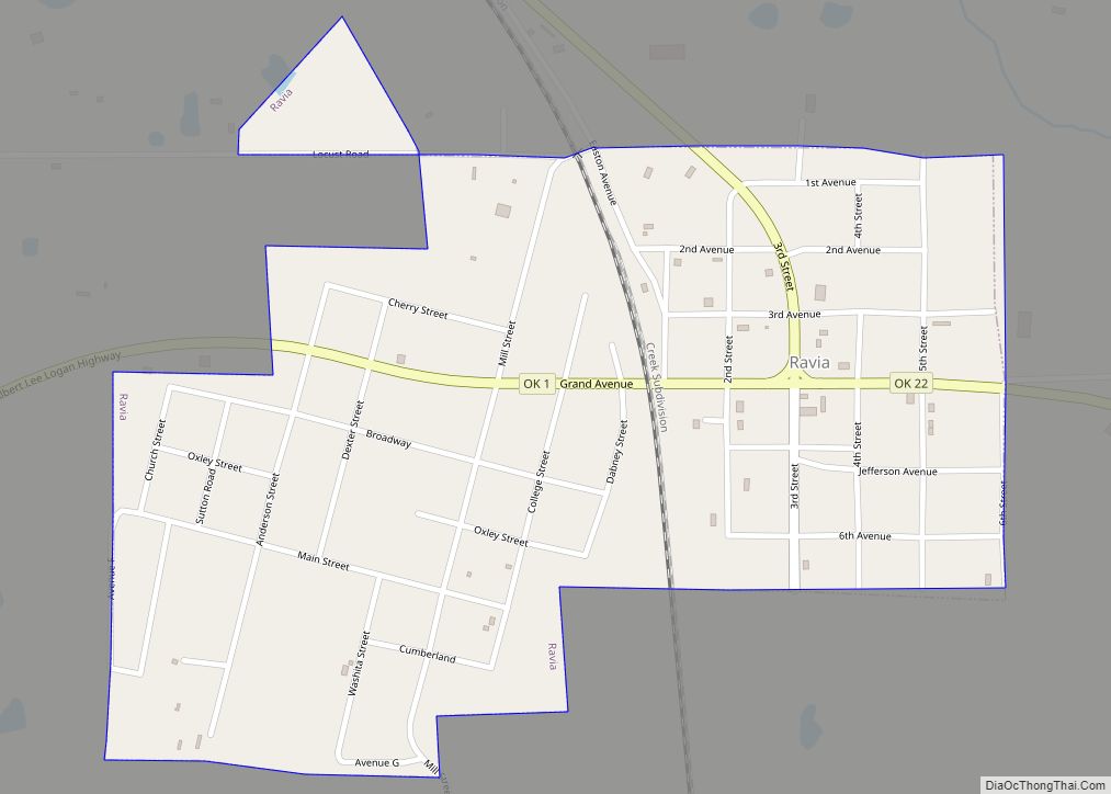 Map of Ravia town