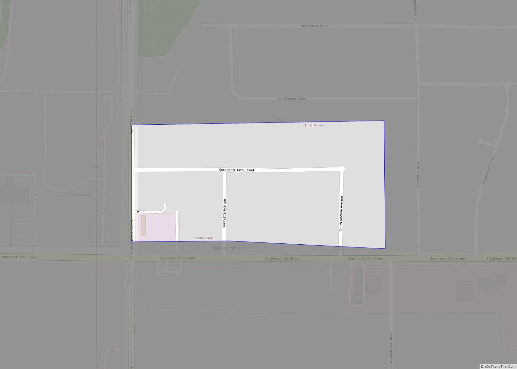 Map of Smith Village town