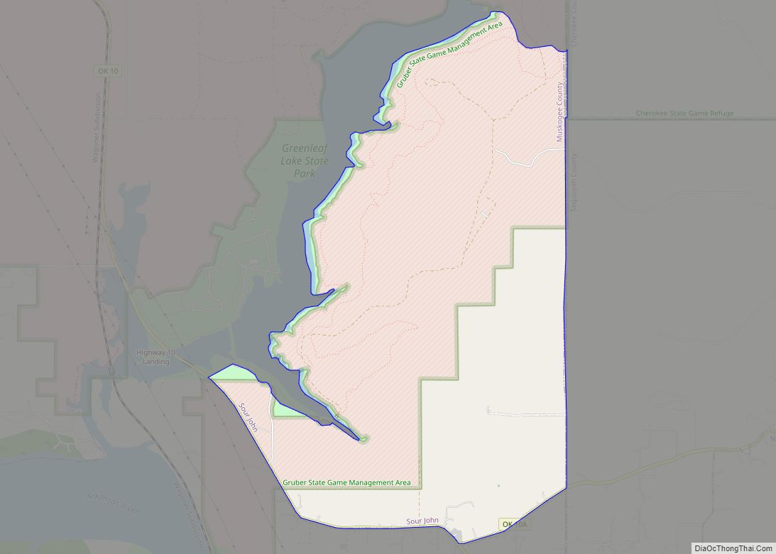 Map of Sour John CDP