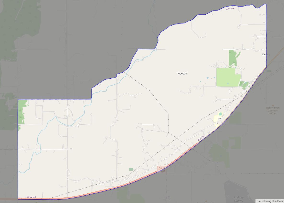 Map of Woodall CDP