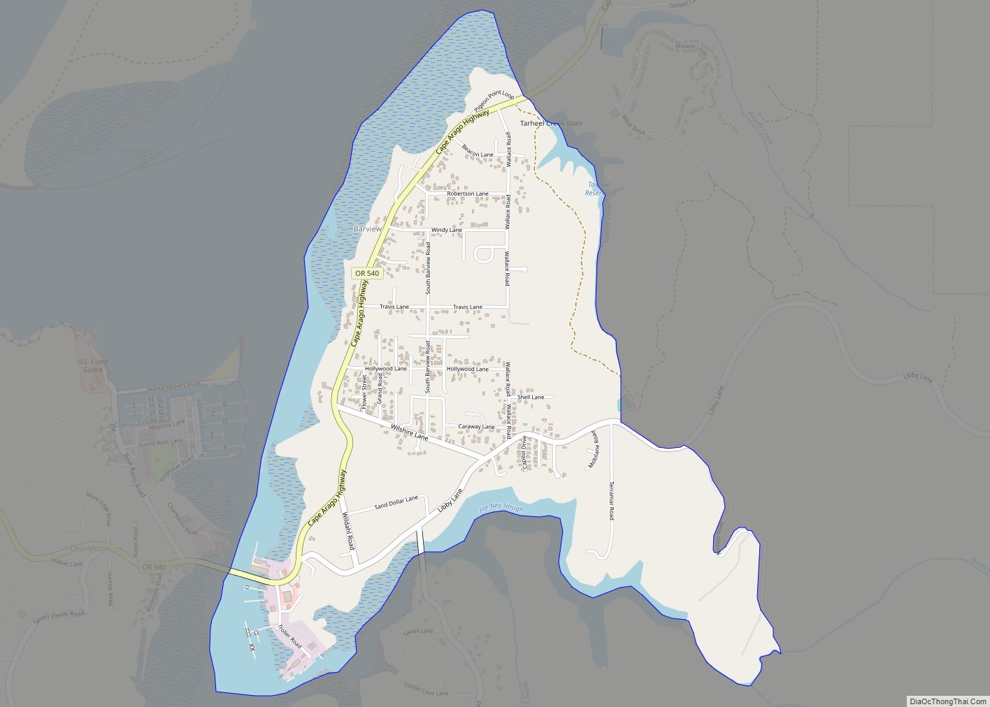 Map of Barview CDP