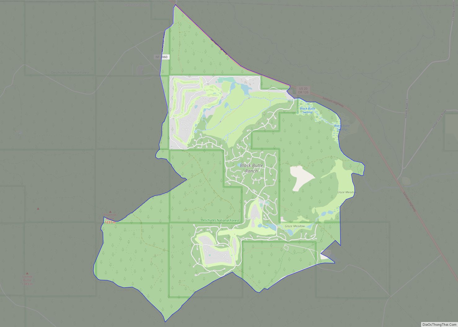 Map of Black Butte Ranch CDP