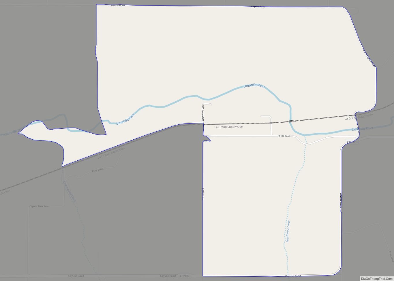 Map of Cayuse CDP