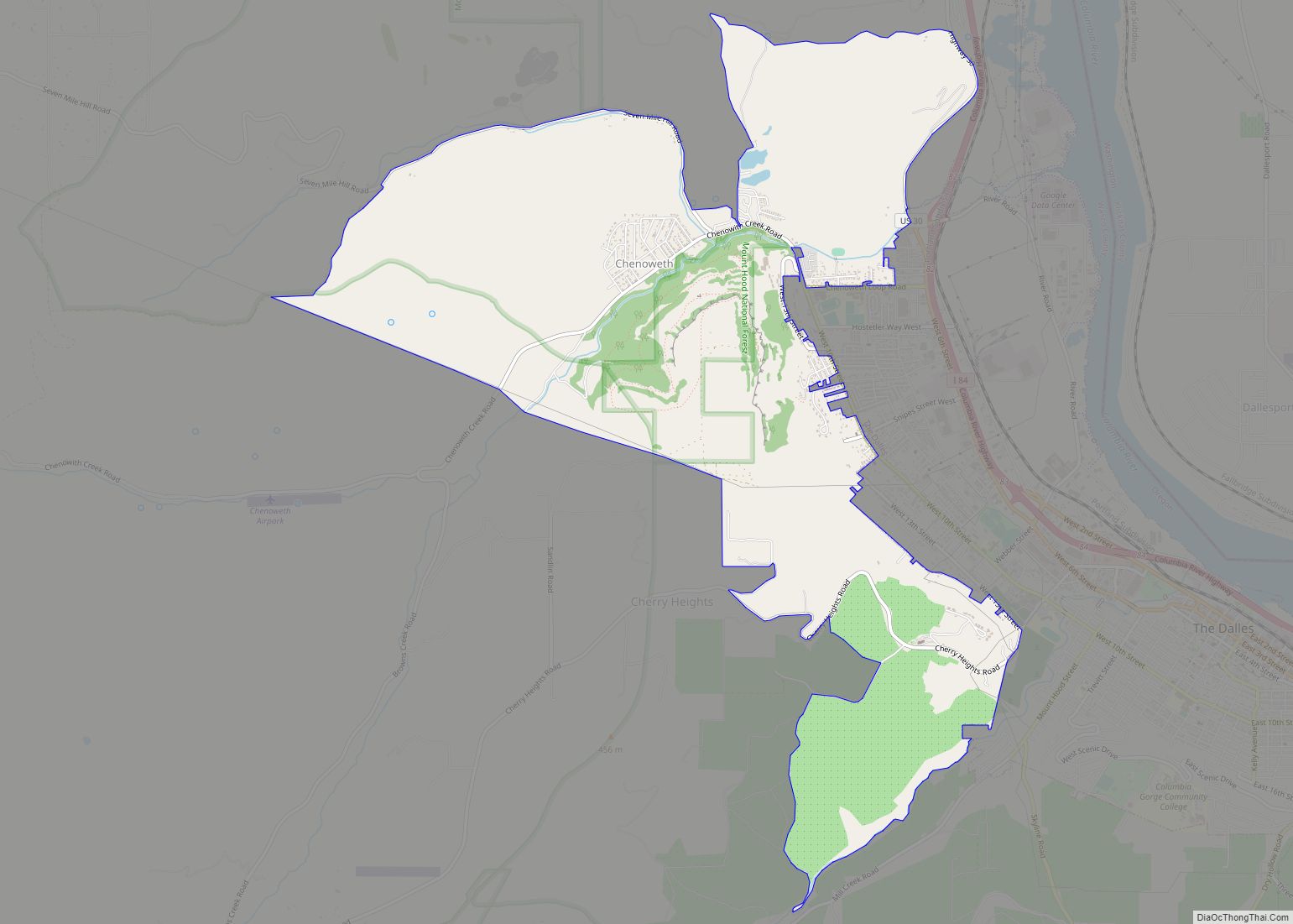 Map of Chenoweth CDP