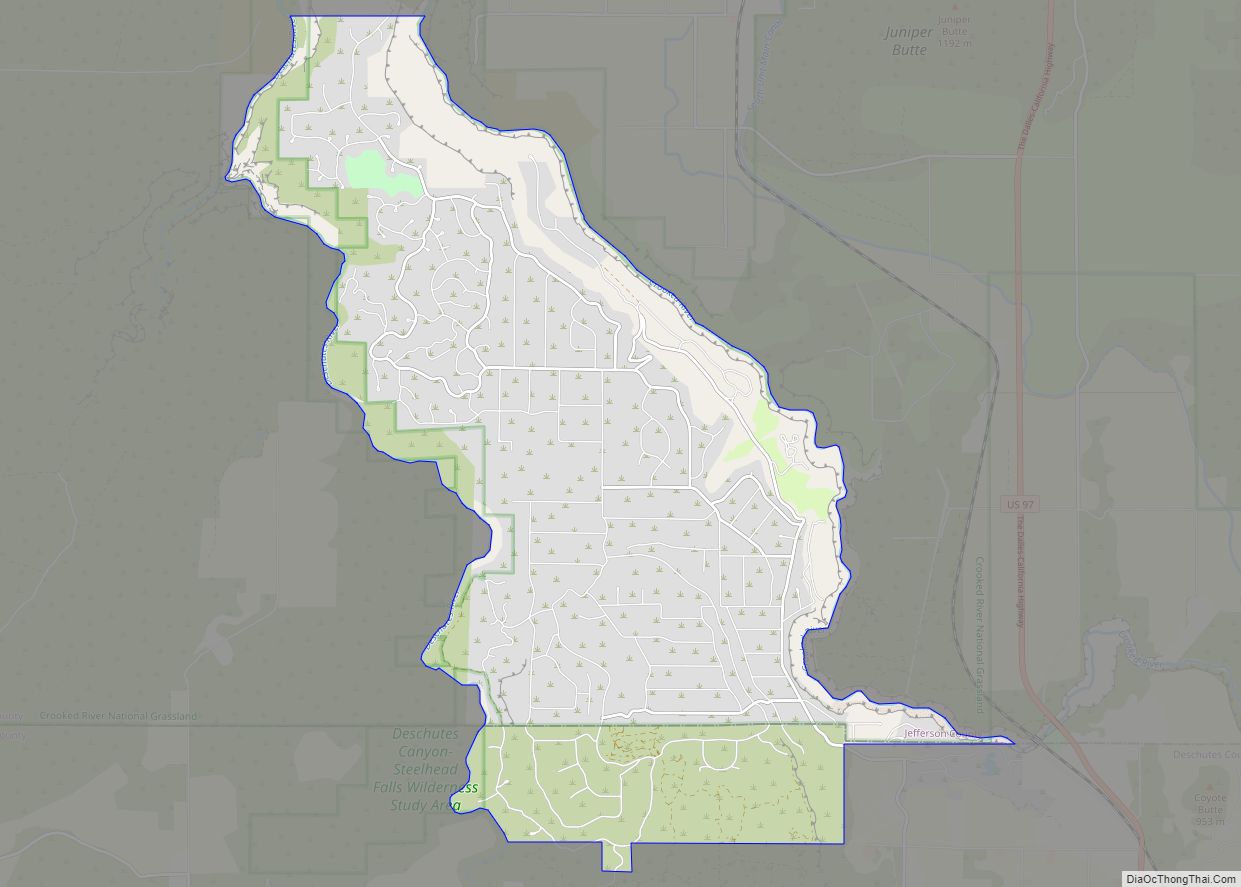 Map of Crooked River Ranch CDP