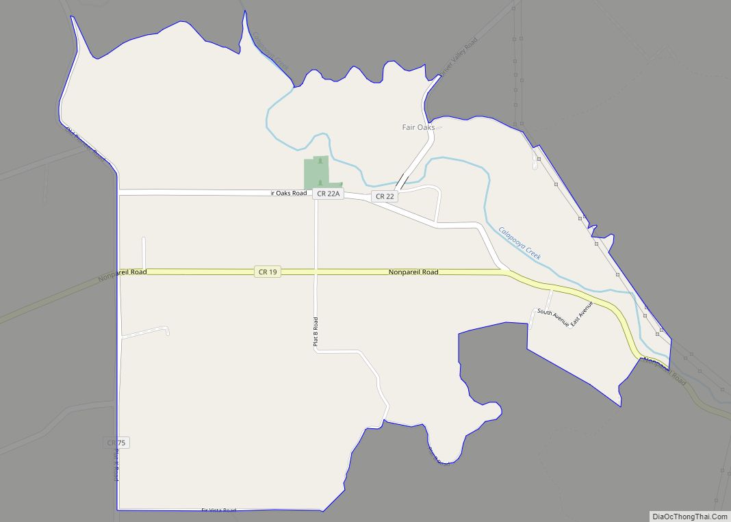 Map of Fair Oaks CDP, Oregon