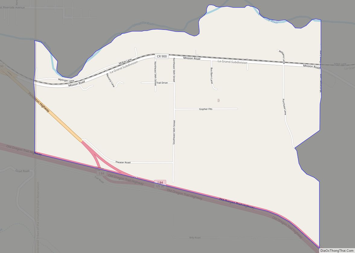 Map of Gopher Flats CDP