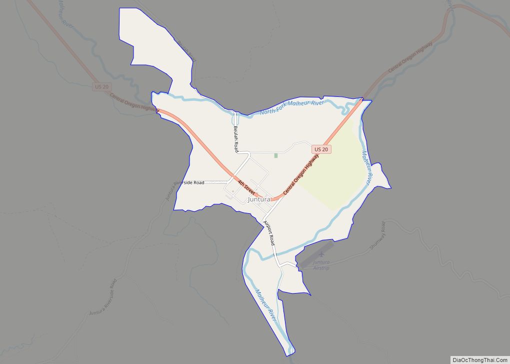 Map of Juntura CDP