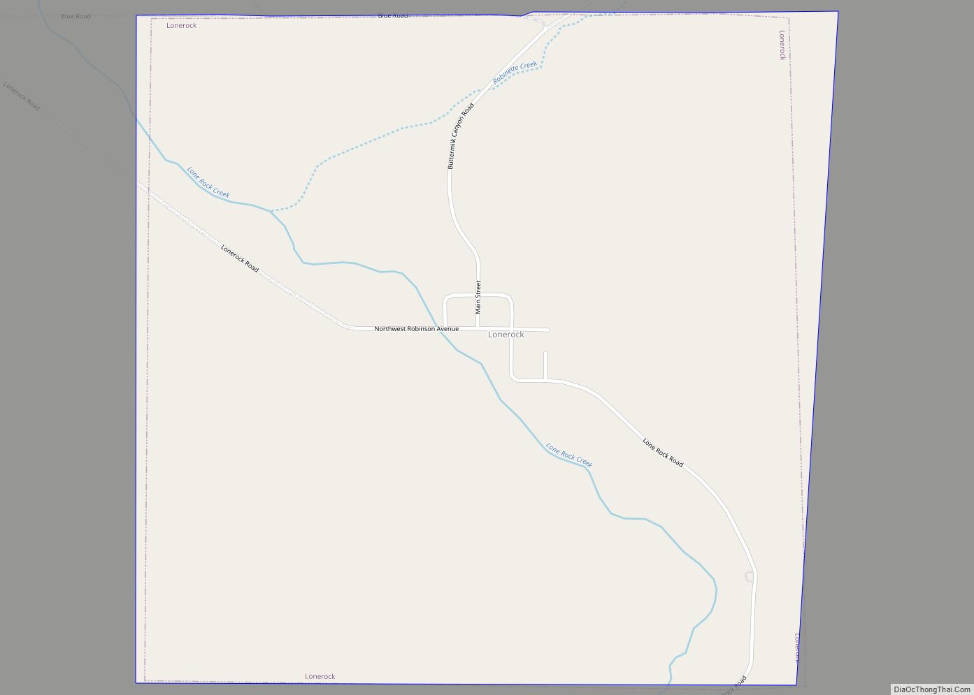 Map of Lonerock city