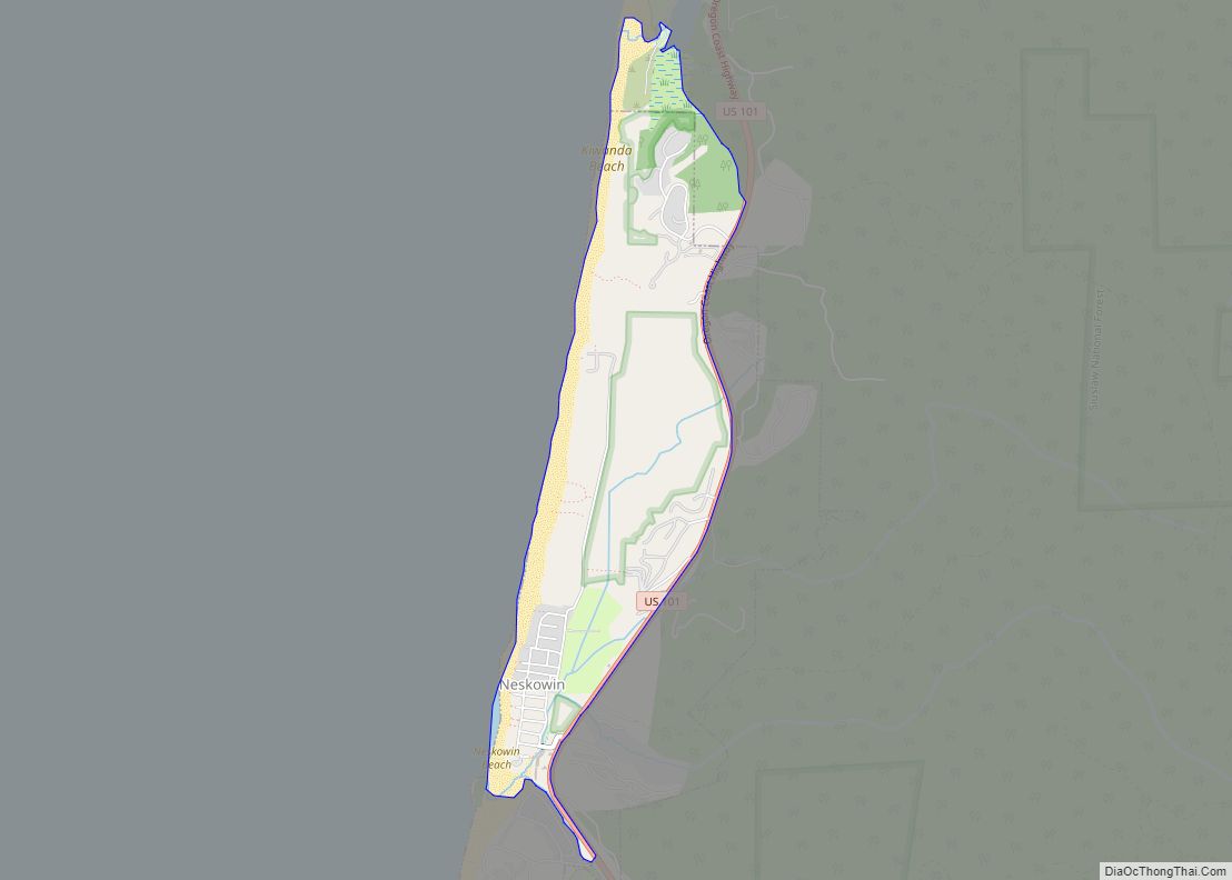 Map of Neskowin CDP