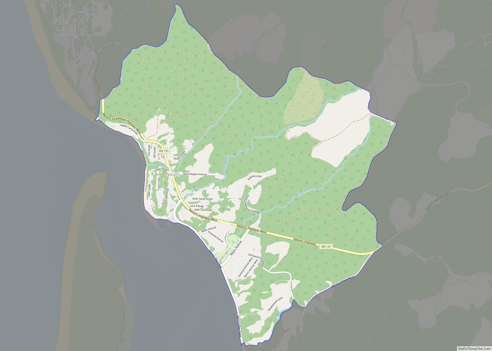 Map of Netarts CDP