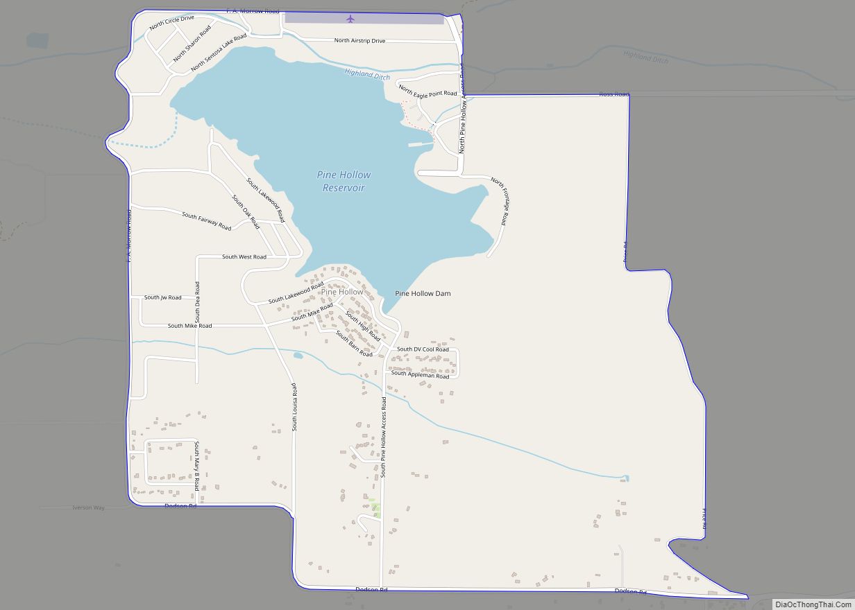 Map of Pine Hollow CDP