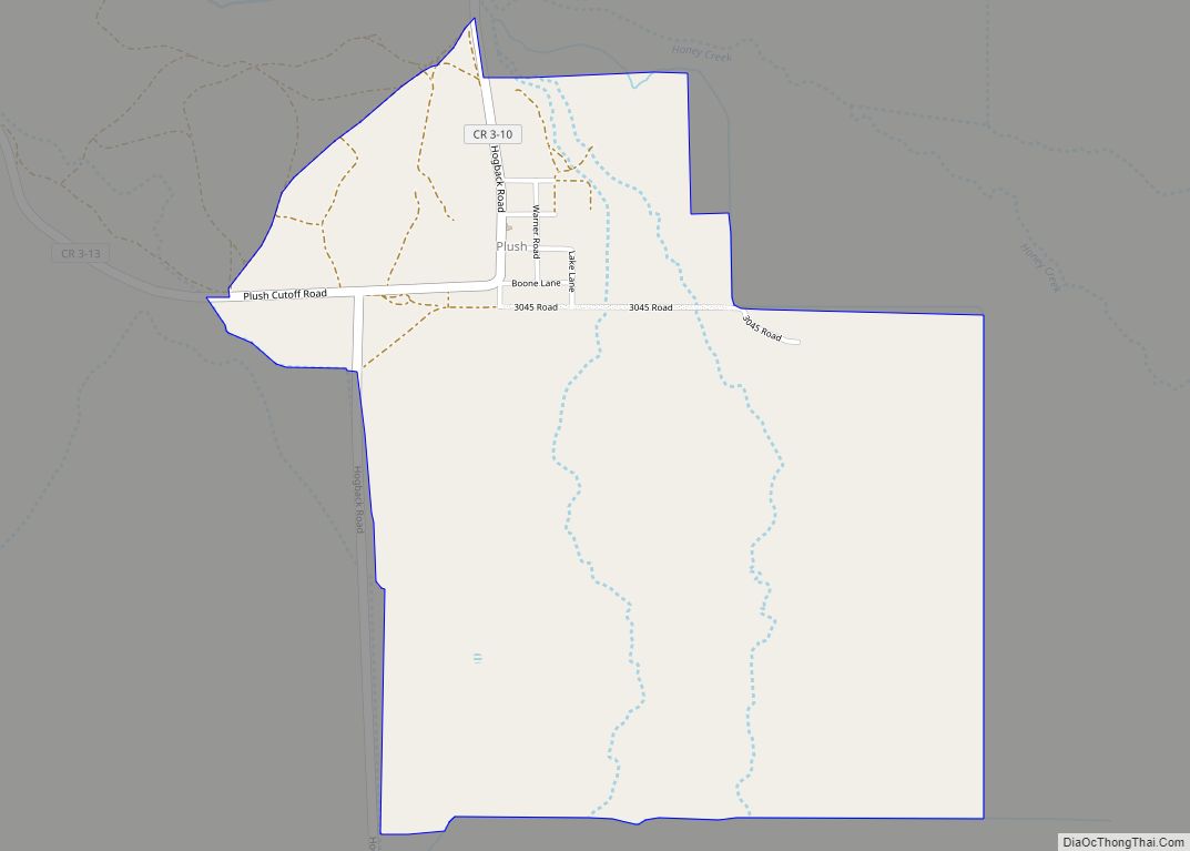 Map of Plush CDP