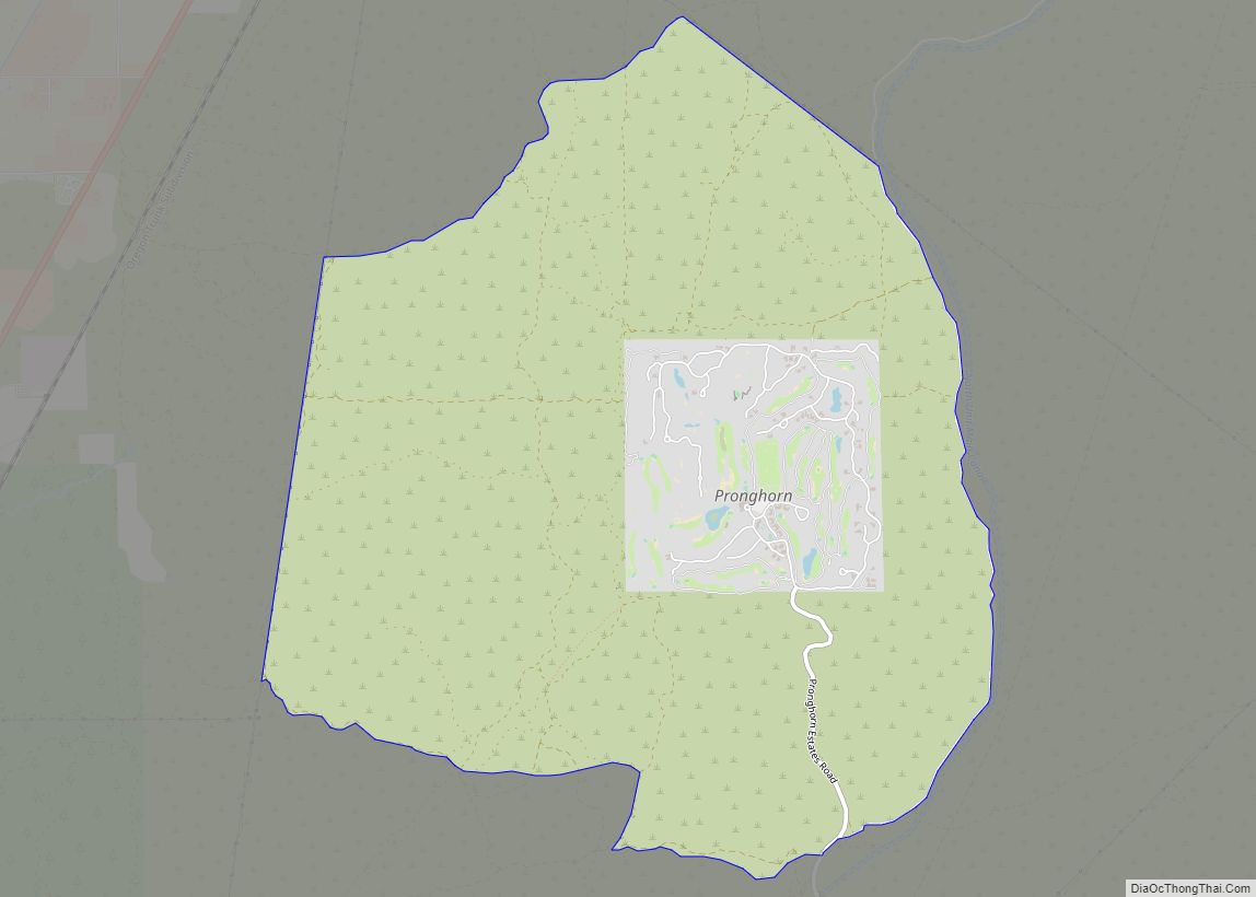 Map of Pronghorn CDP