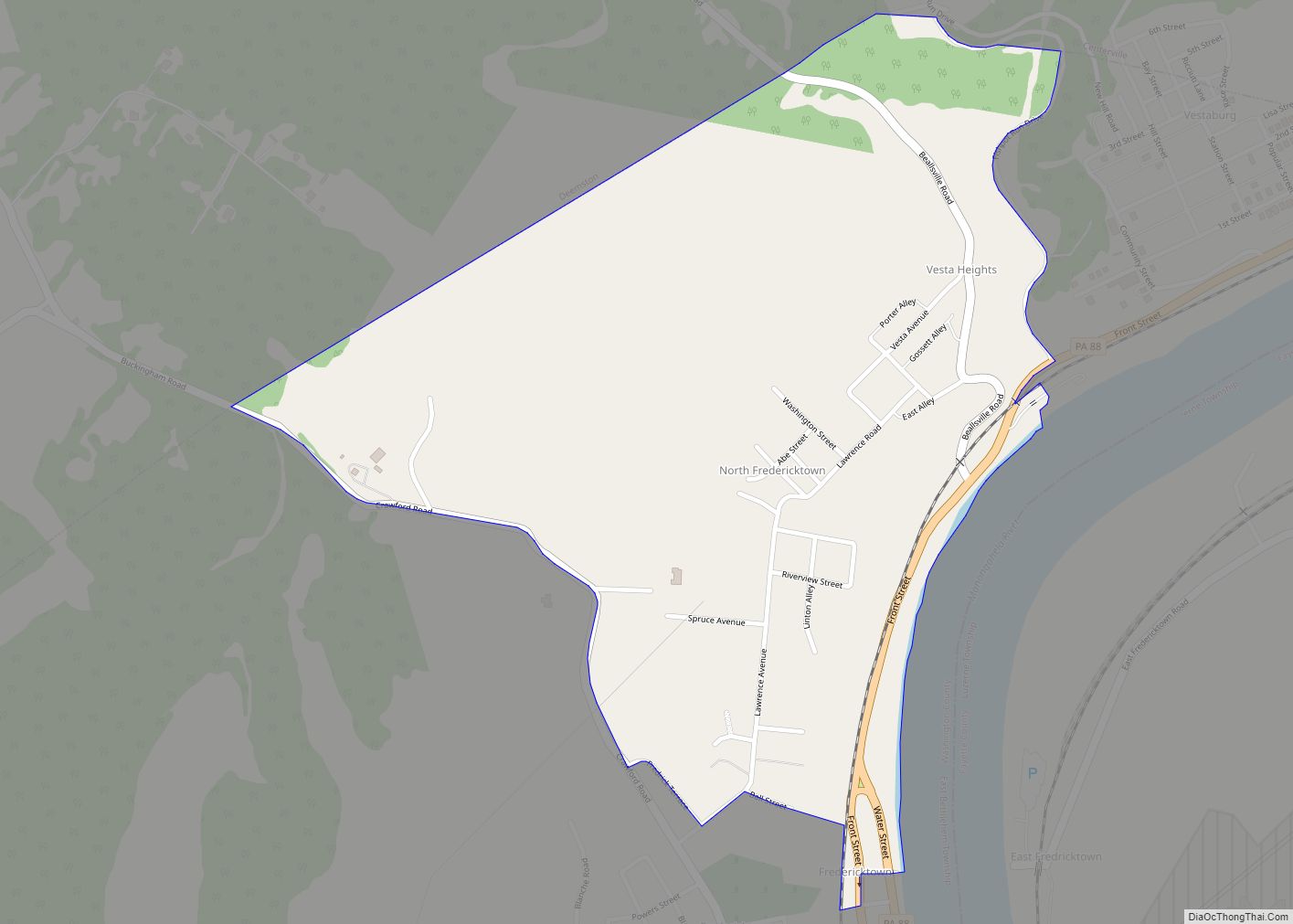 Map of Aaronsburg CDP