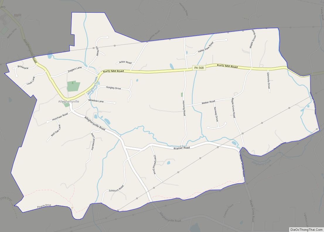 Map of Alleghenyville CDP