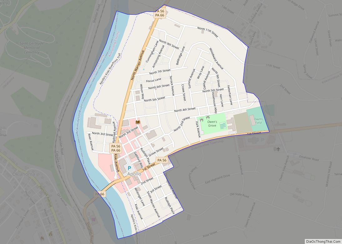 Map of Apollo borough