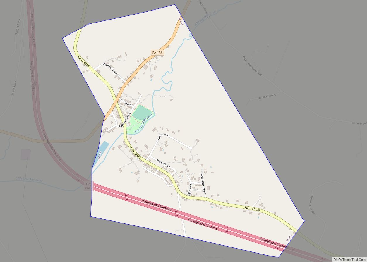 Map of Arona borough