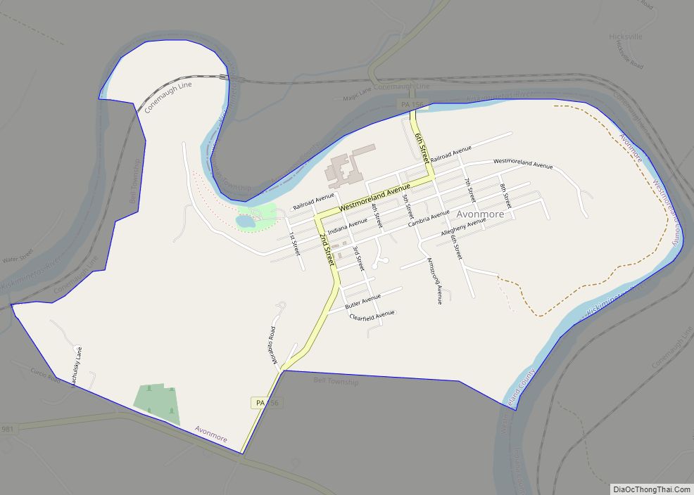 Map of Avonmore borough