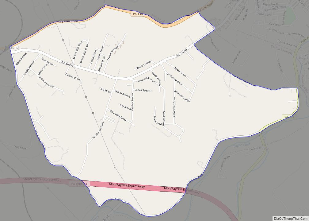 Map of Baidland CDP