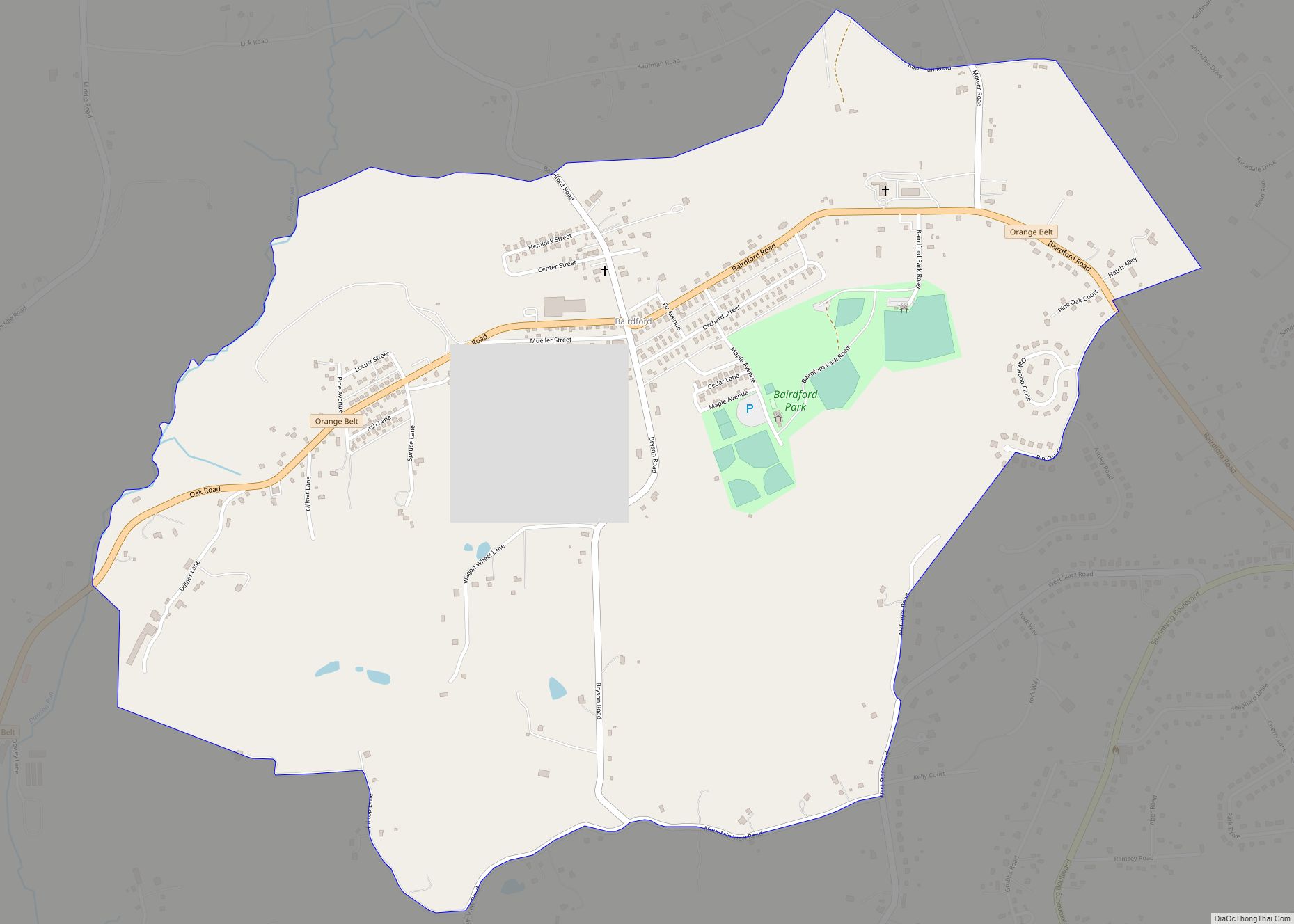 Map of Bairdford CDP