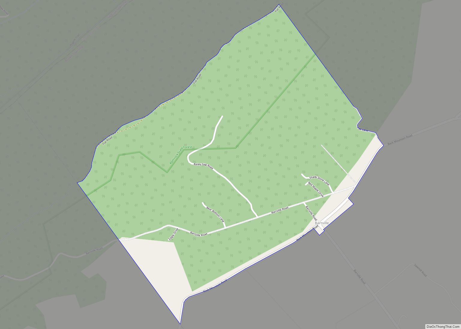 Map of Barrville CDP