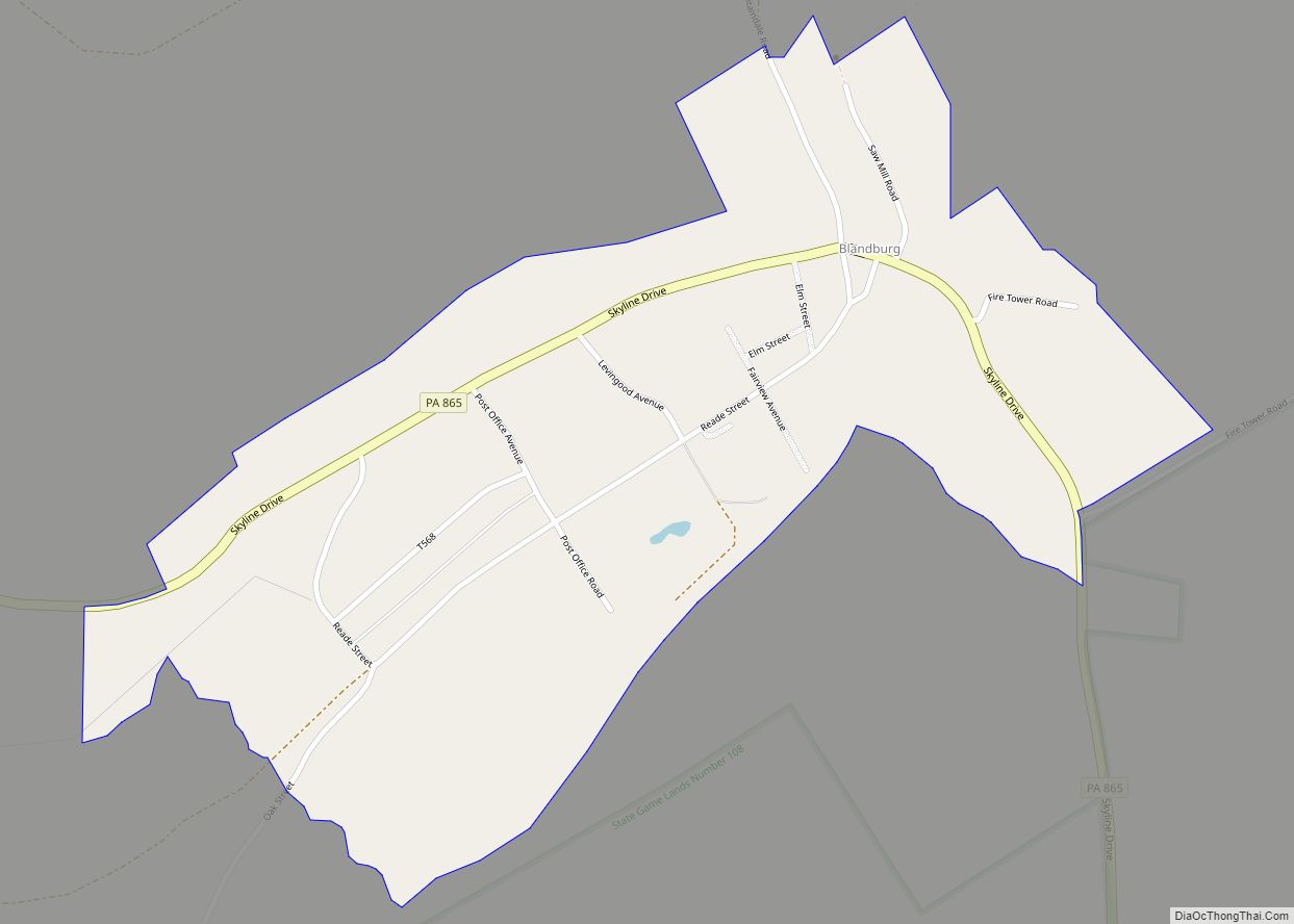 Map of Blandburg CDP