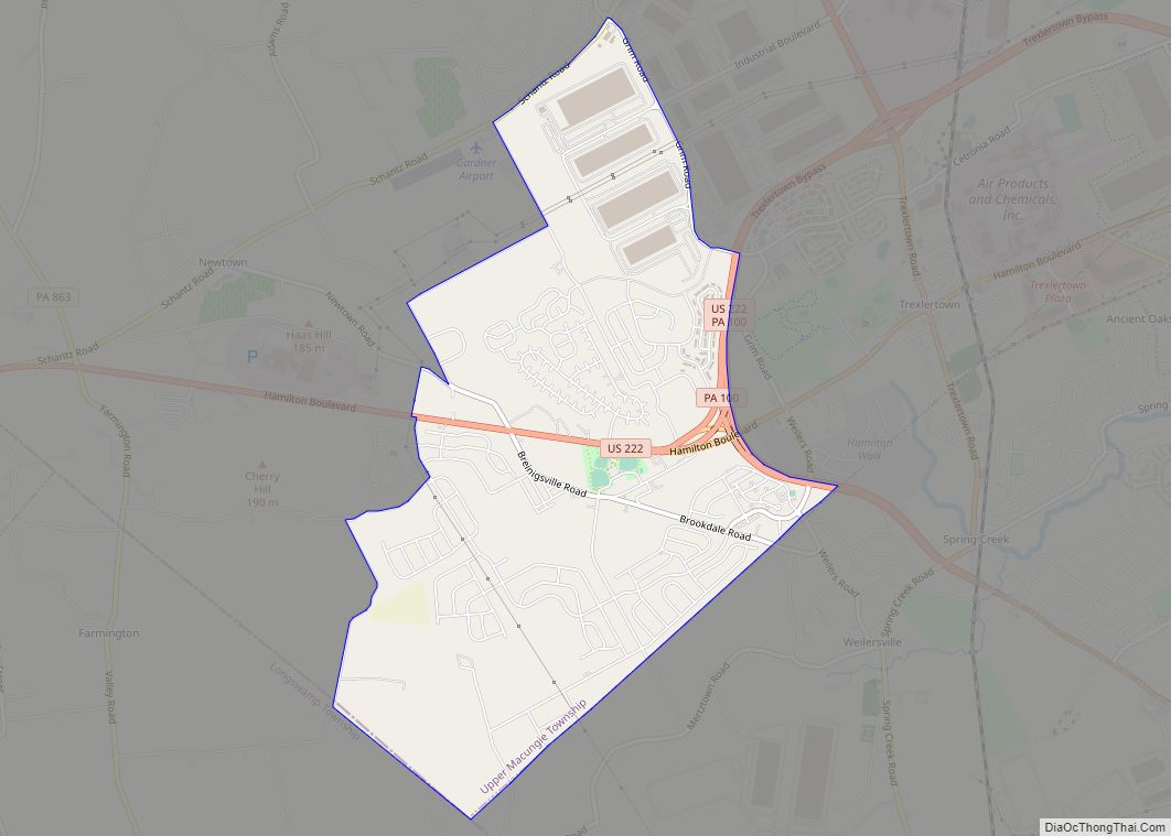 Map of Breinigsville CDP