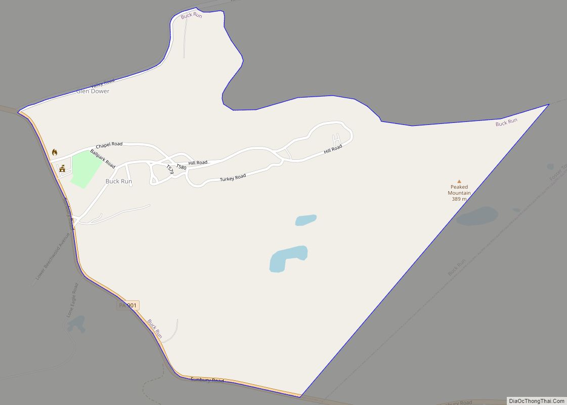 Map of Buck Run CDP