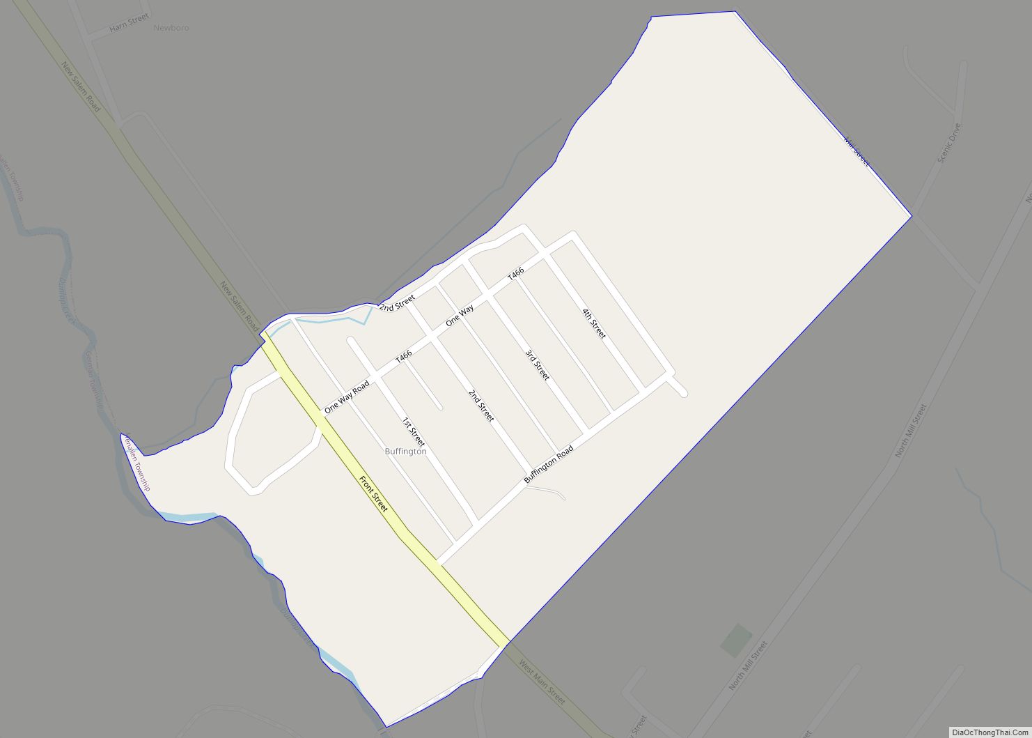 Map of Buffington CDP