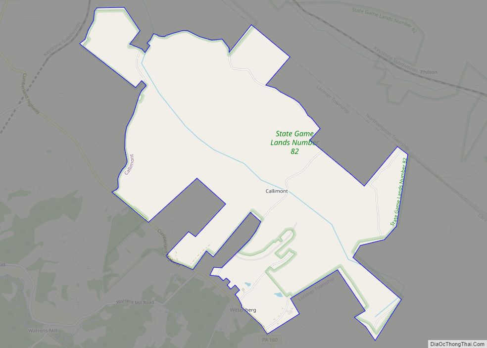 Map of Callimont borough