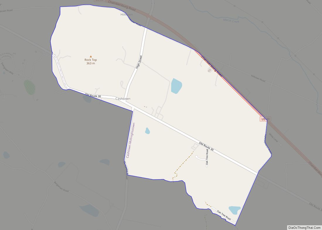 Map of Cashtown CDP