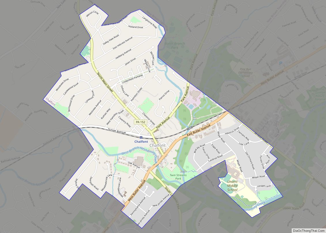 Map of Chalfont borough