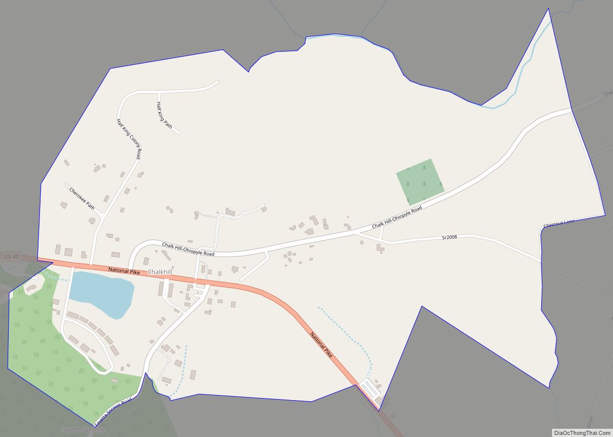 Map of Chalkhill CDP