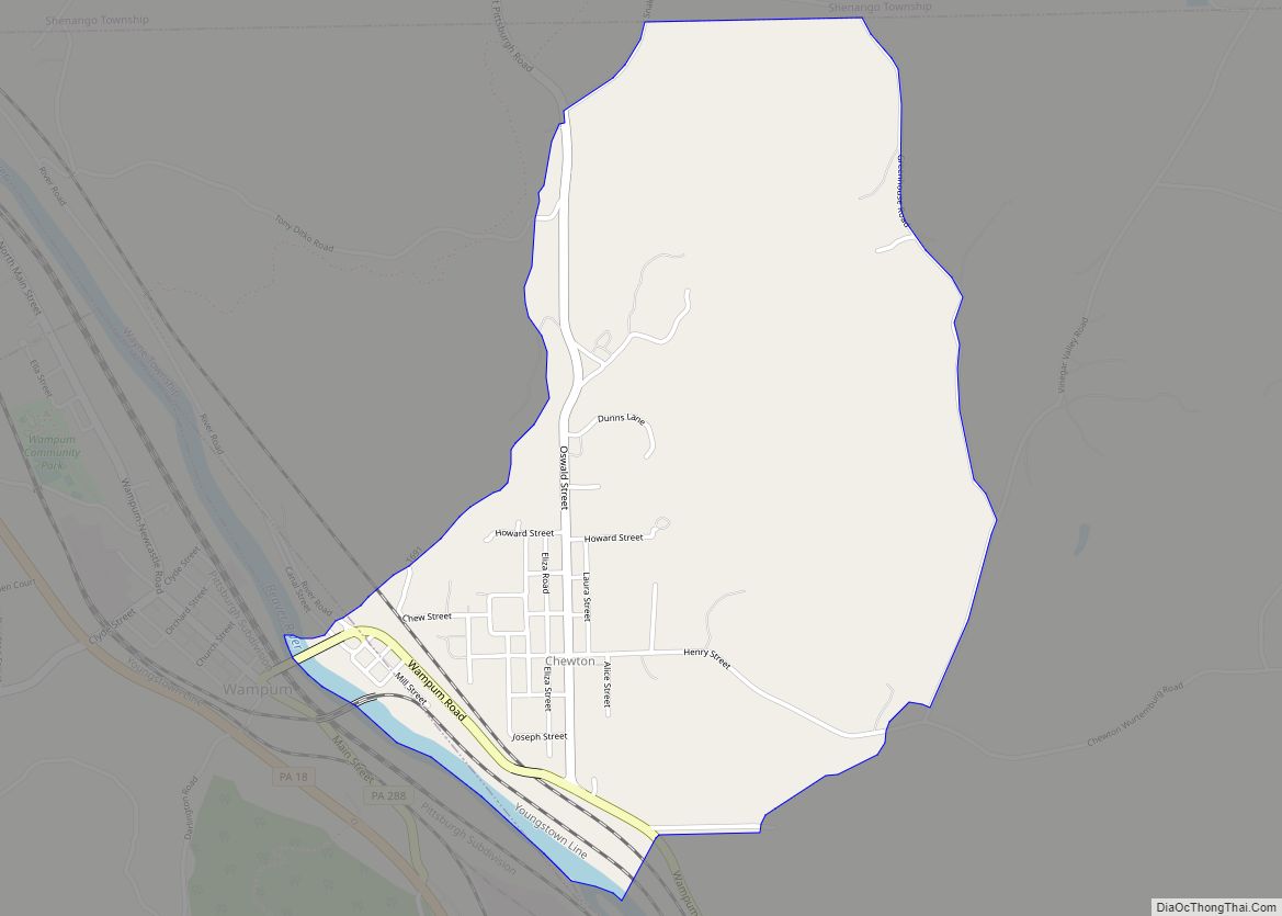 Map of Chewton CDP