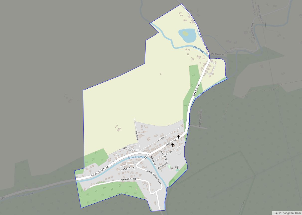 Map of Coburn CDP