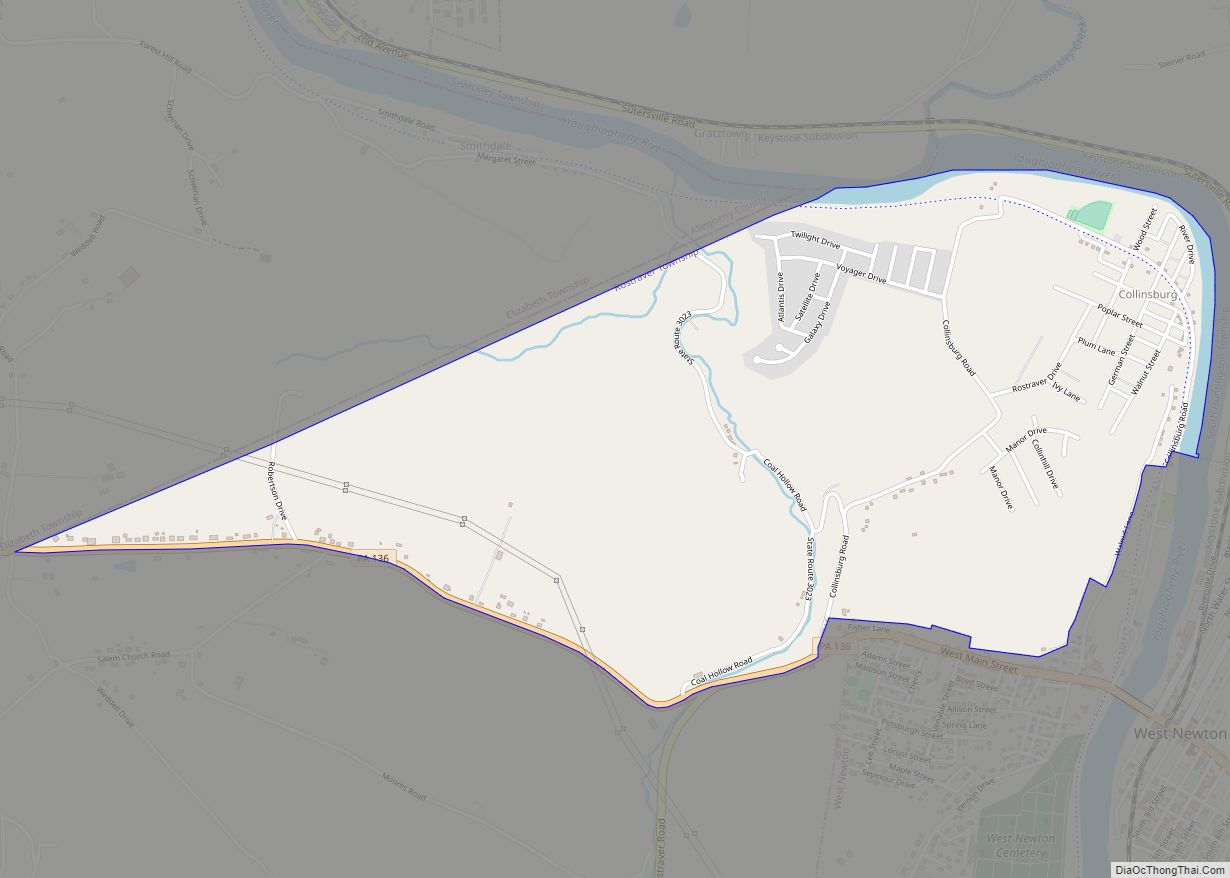 Map of Collinsburg CDP