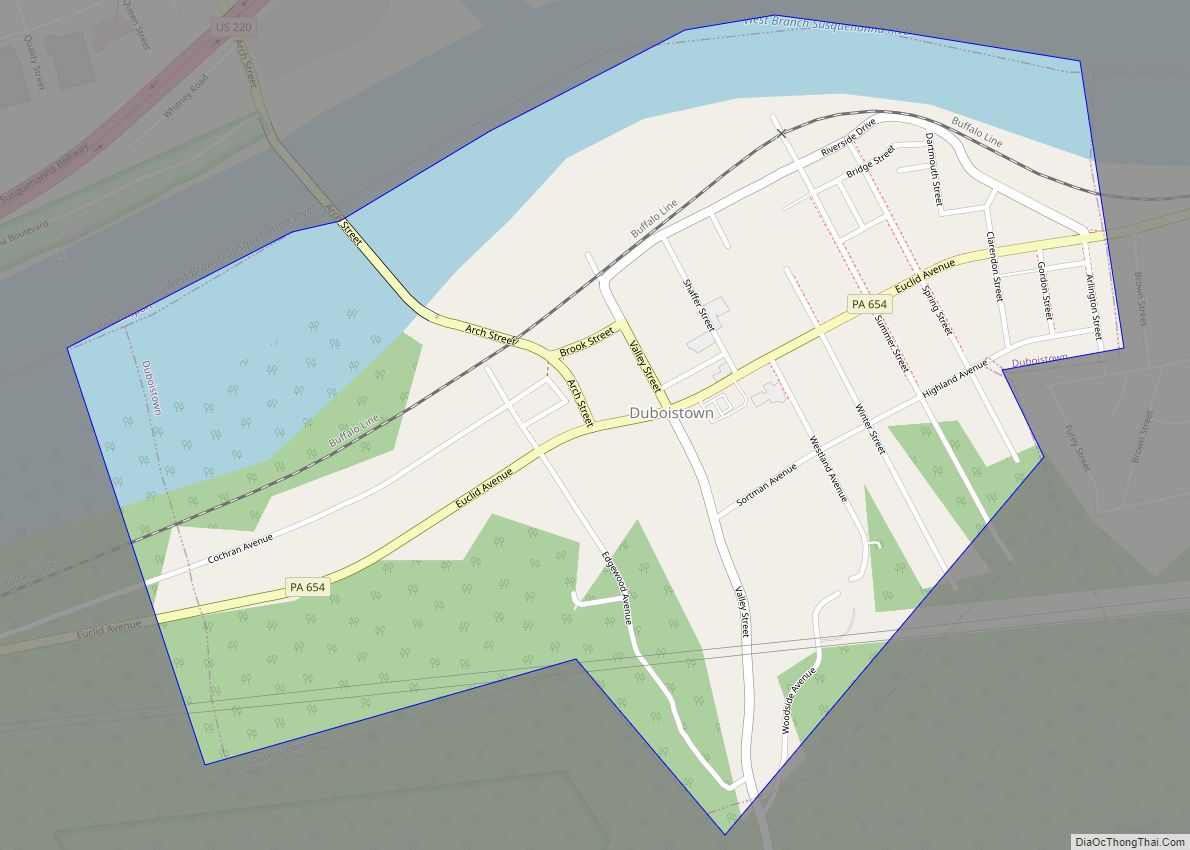 Map of Duboistown borough