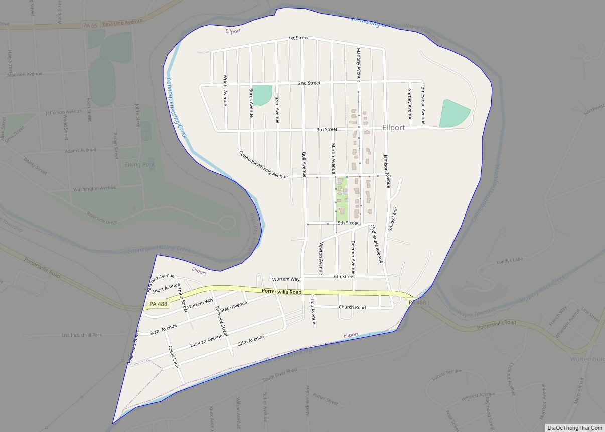 Map of Ellport borough