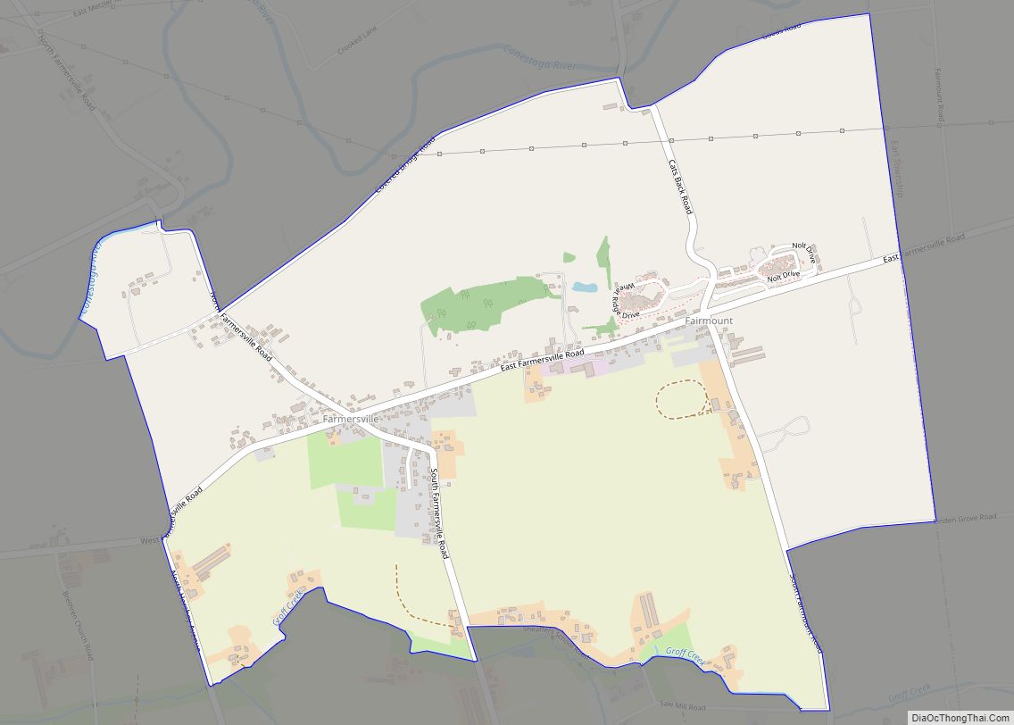 Map of Farmersville CDP, Pennsylvania