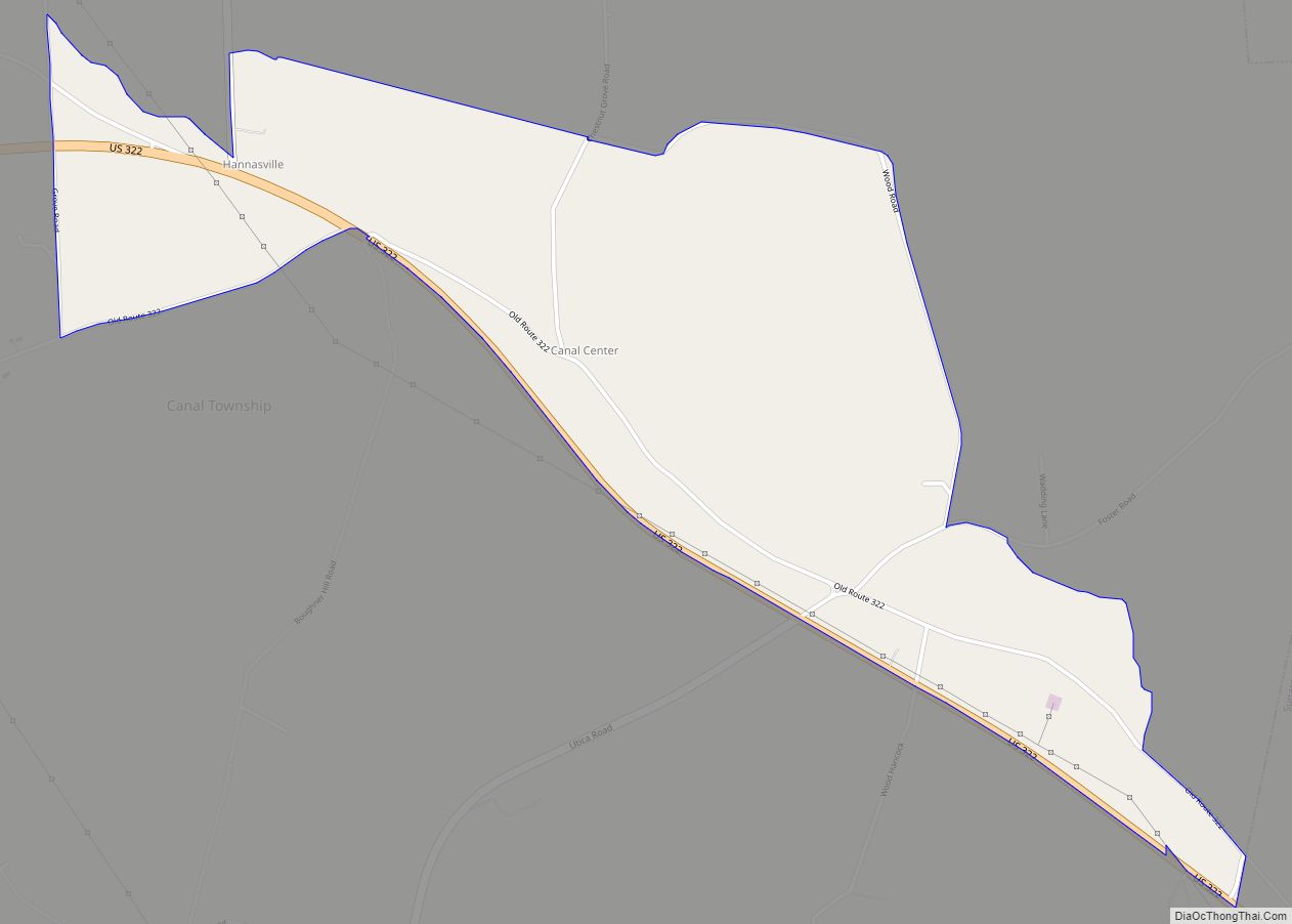Map of Hannasville CDP
