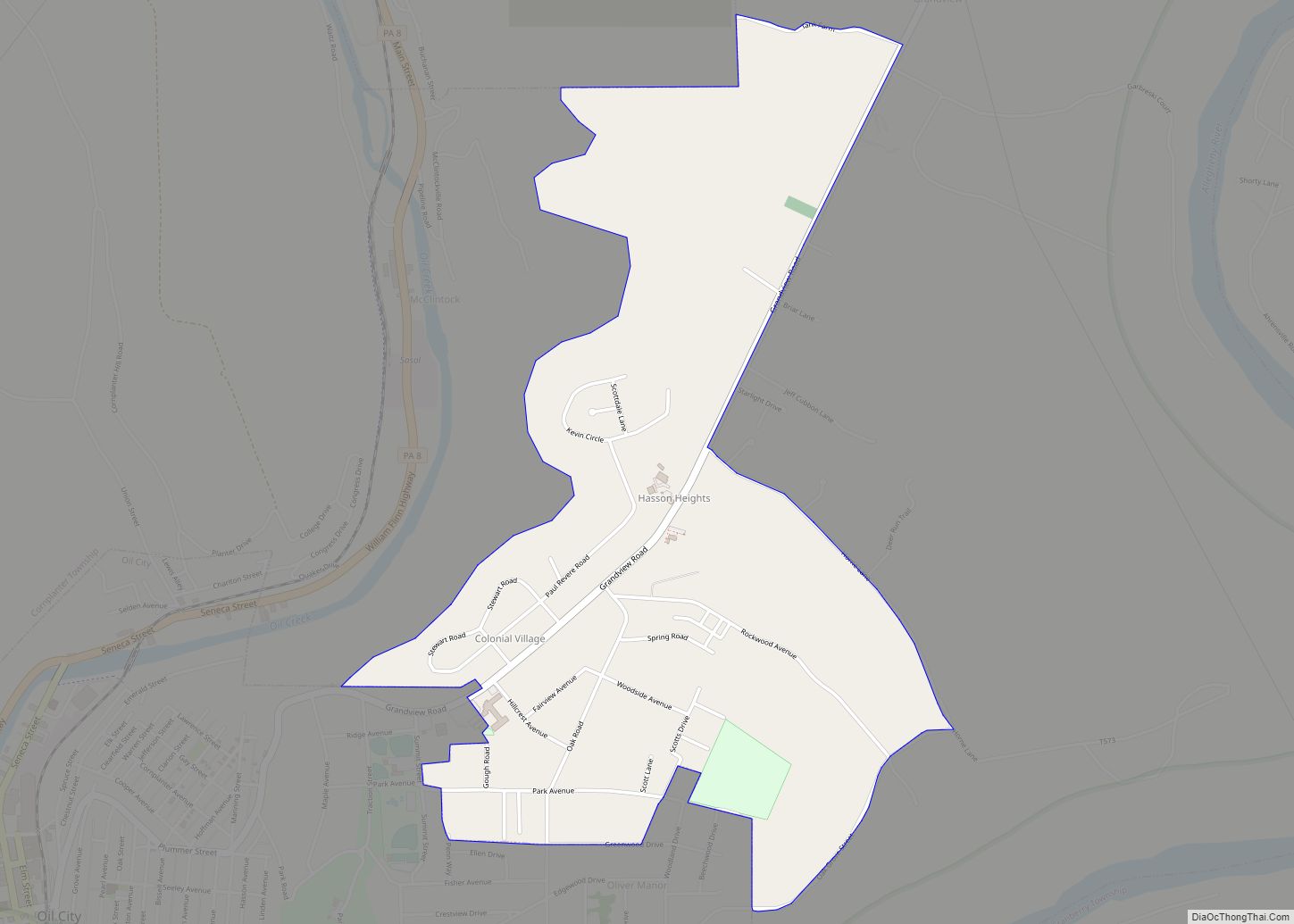 Map of Hasson Heights CDP
