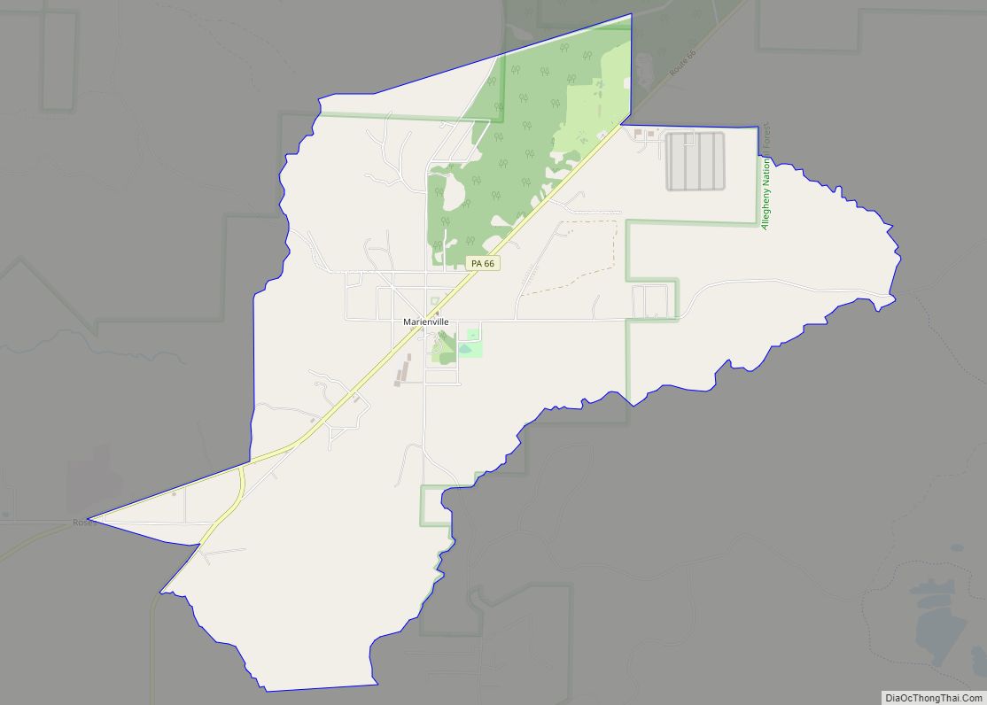 Map of Marienville CDP