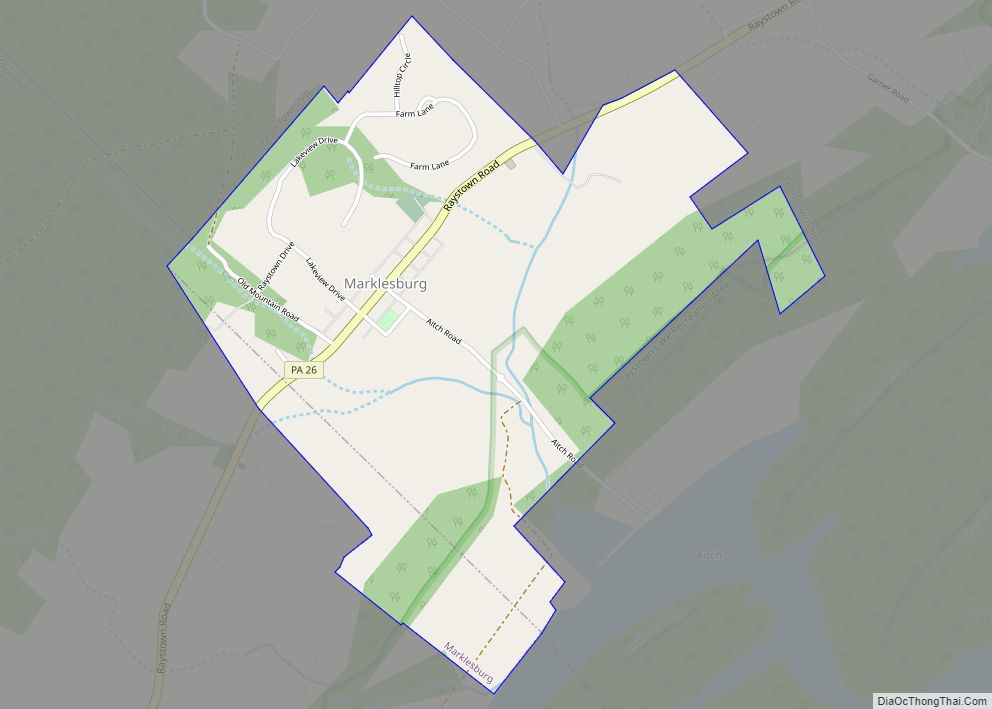 Map of Marklesburg borough